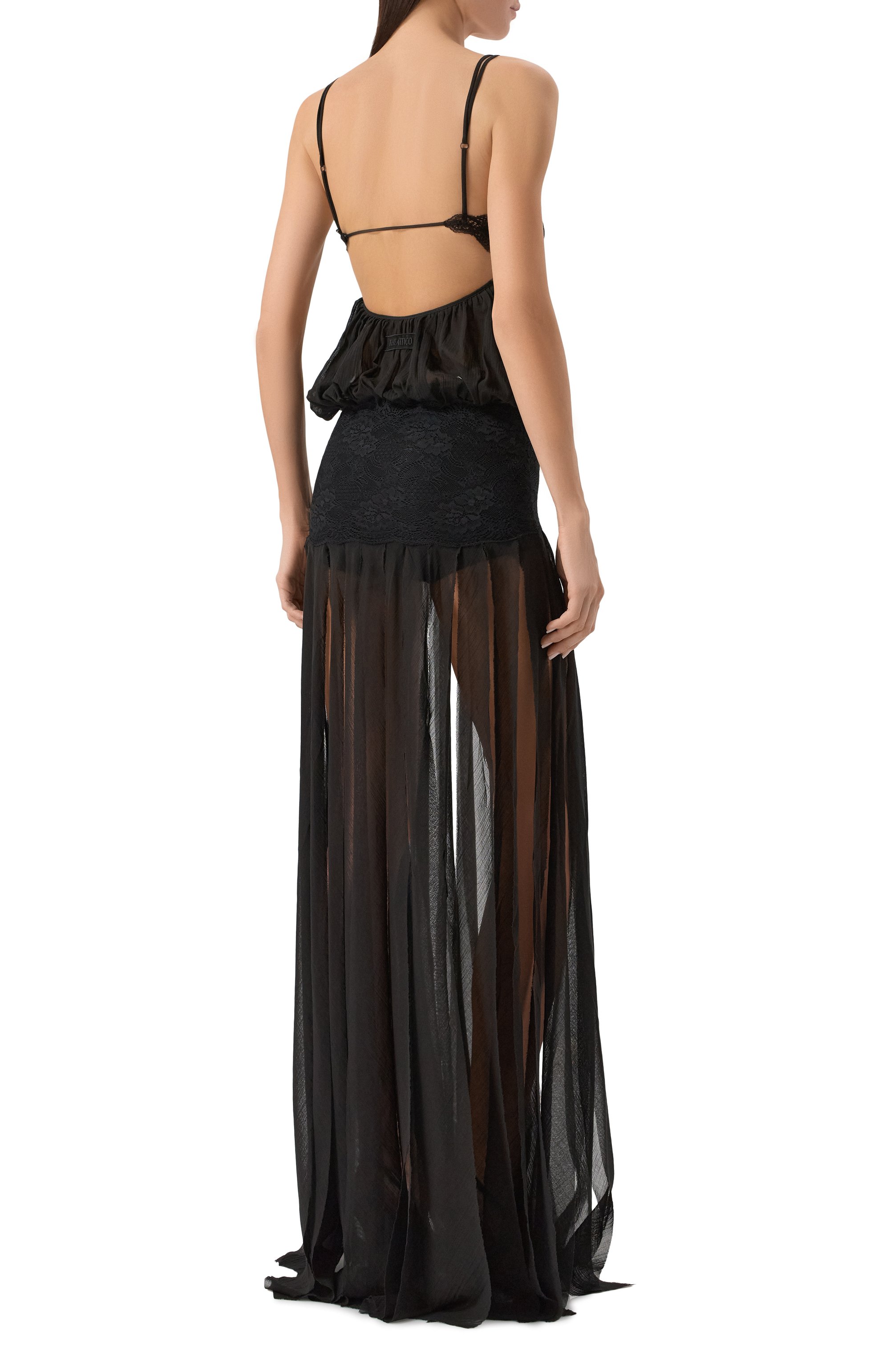 Хлопковое платье THE ATTICO, арт. 250WCW00228/CCC112AA, фото 4