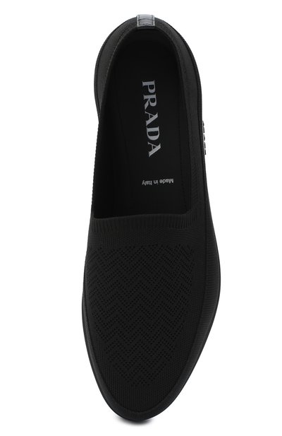 Текстильные слипоны PRADA черного цвета по цене 68000 руб., арт. 4D3396-3KR8-F0002, фото 5 Текстильные слипоны PRADA, арт. 4D3396-3KR8-F0002, фото 5