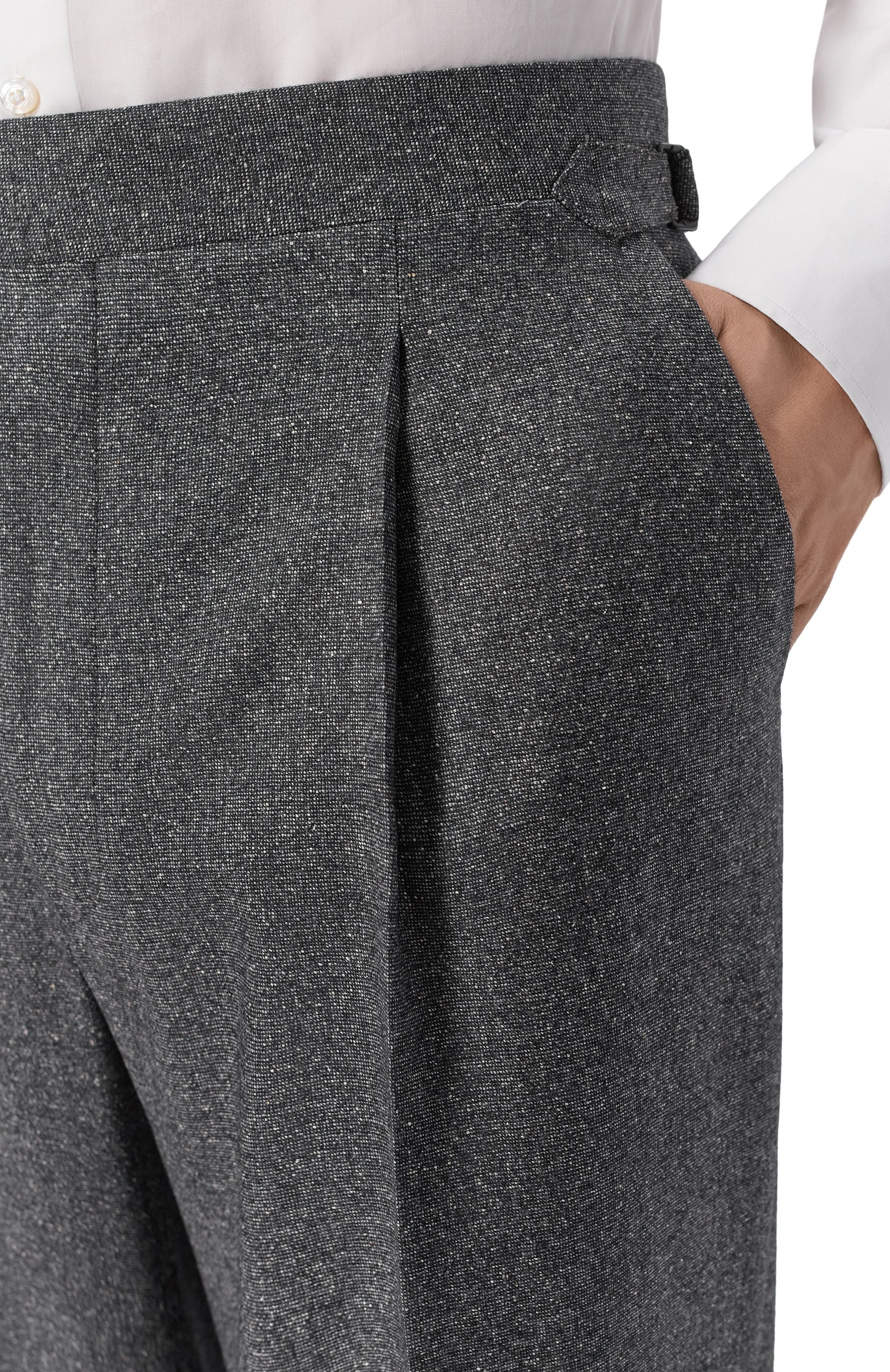 Брюки из шерсти и шелка CORNELIANI темно-серого цвета по цене 68050 руб., арт. 284L26/2A18511, фото 5 Брюки из шерсти и шелка CORNELIANI, арт. 284L26/2A18511, фото 5