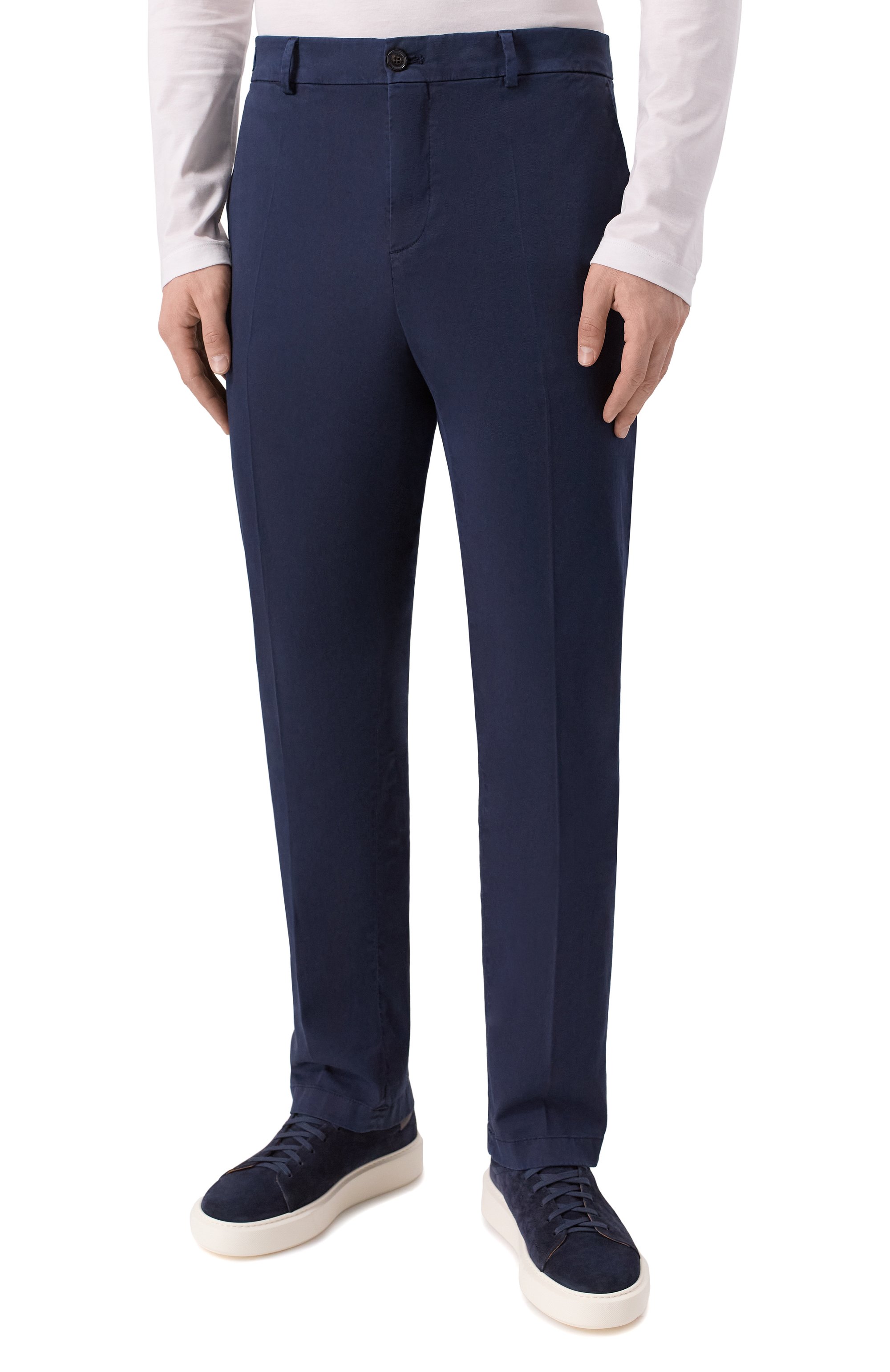 Брюки из хлопка и лиоцелла PAUL&SHARK, арт. 99314016, фото 3