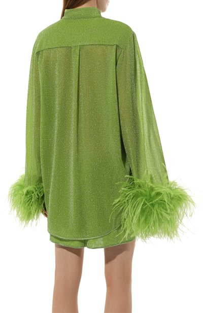 Блузка с отделкой перьями OSEREE, арт. LSF213, фото 4