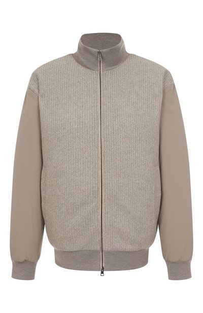 Мужской комбинированный бомбер KITON, арт. UW2257V0441H01