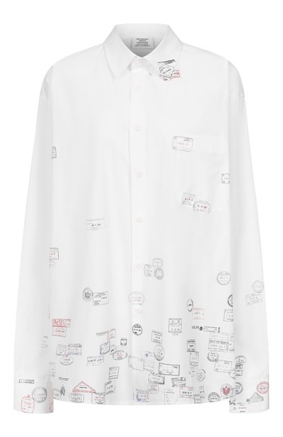 Ж�енская хлопковая рубашка VETEMENTS, арт. UH76SH150W