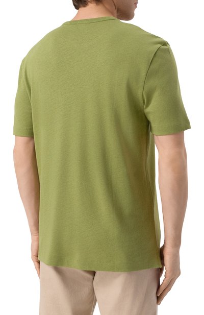 Футболка из хлопка и льна BOSS, арт. 50537498, фото 4