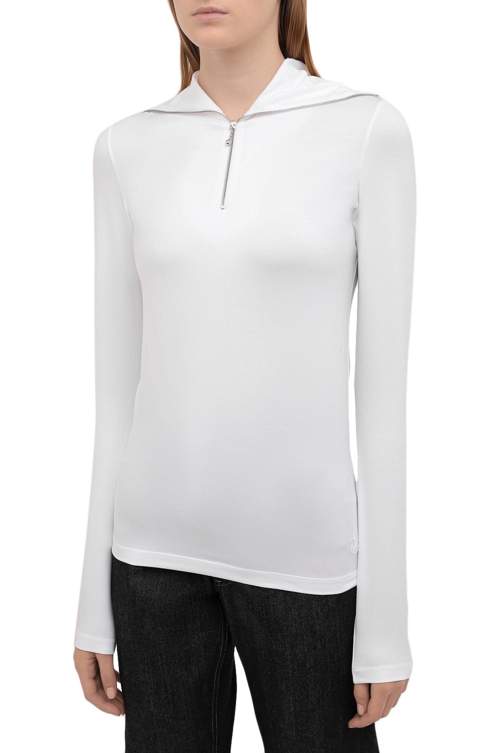 Хлопковый лонгслив JIL SANDER, арт. JPPT705503-WT257108, фото 3