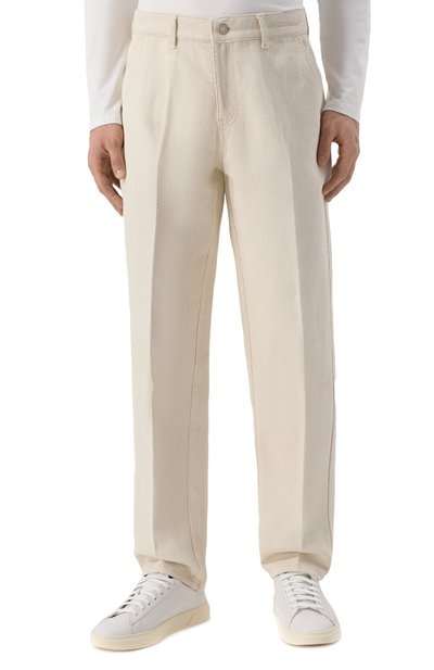 Брюки из хлопка и льна MARCO PESCAROLO, арт. DUE/51R07, фото 3