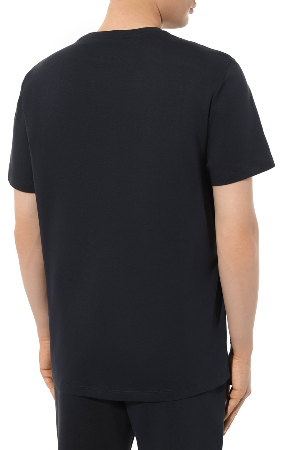 Хлопковая футболка PARAJUMPERS темно-синего цвета по цене 8995 руб., арт. PMTSEY27, фото 4 Хлопковая футболка PARAJUMPERS, арт. PMTSEY27, фото 4