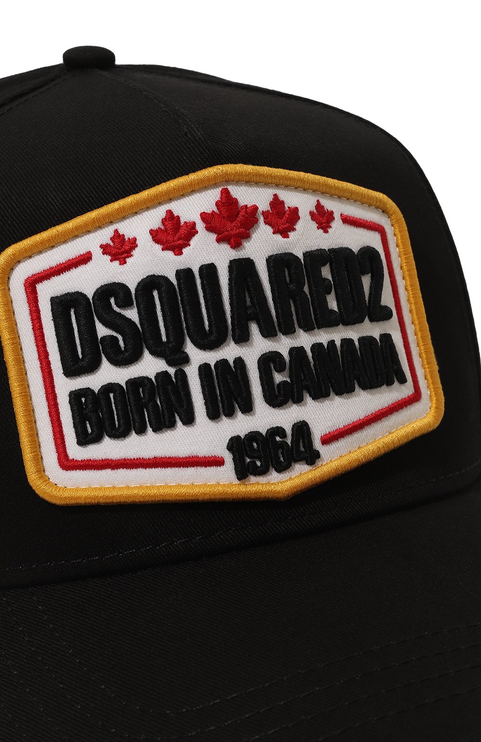 Хлопковая бейсболка DSQUARED2 черного цвета по цене 21300 руб., арт. BCM0783, фото 4 Хлопковая бейсболка DSQUARED2, арт. BCM0783, фото 4