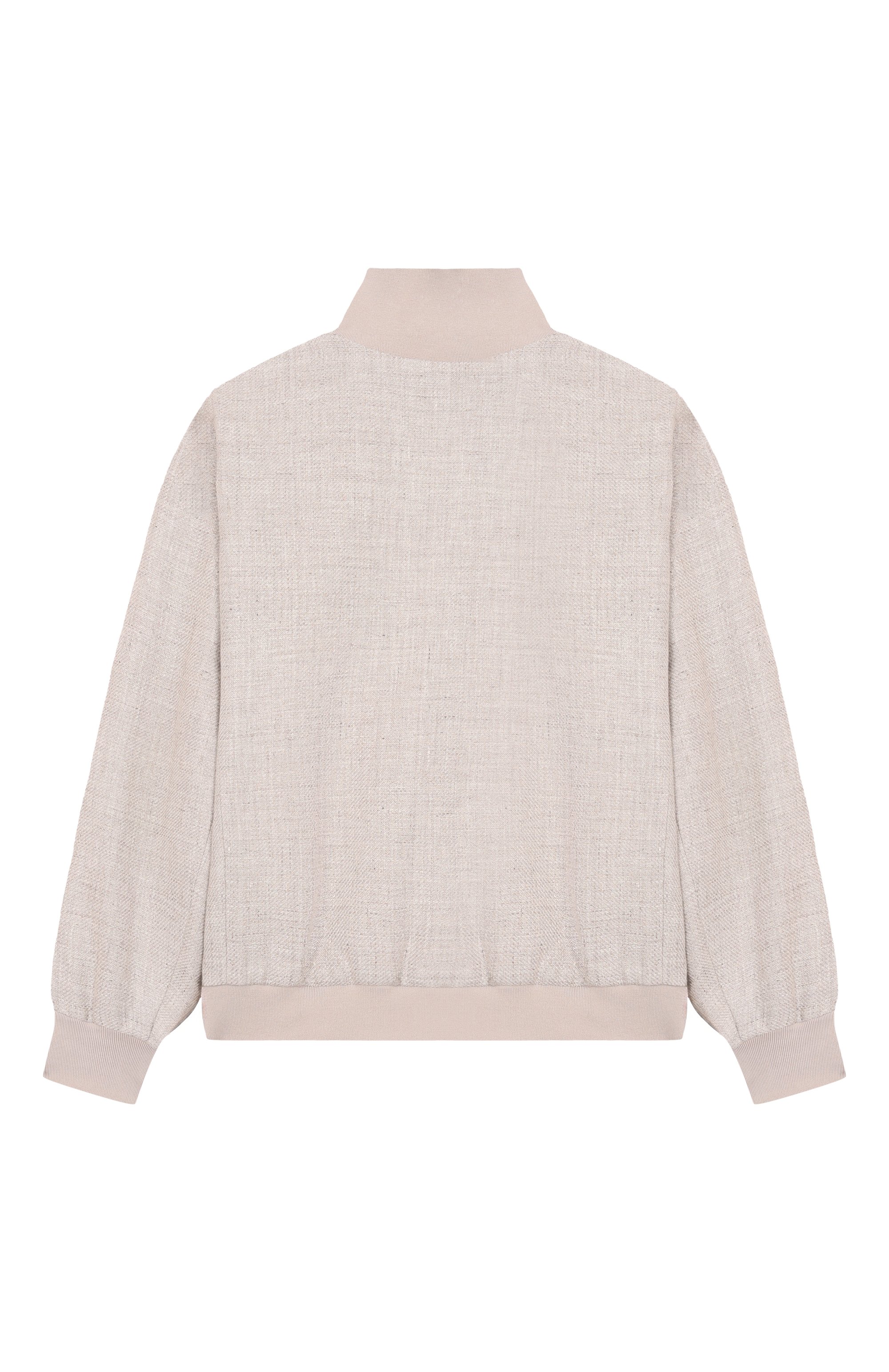 Бомбер изо льна и шерсти BRUNELLO CUCINELLI, арт. BW4820964B, фото 2