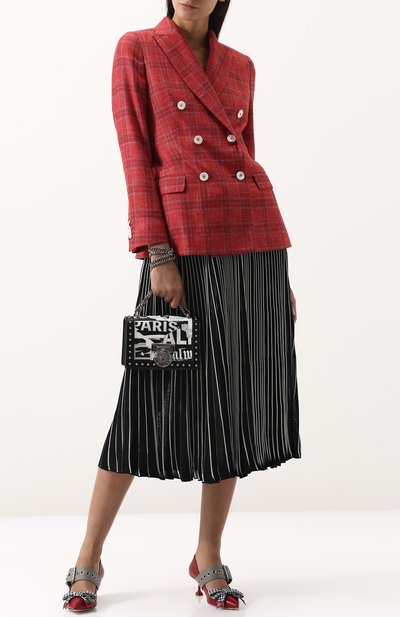 Двубортный жакет в клетку KITON, арт. D36510K06P38, фото 2