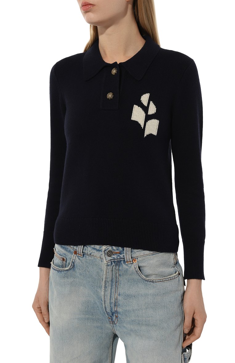 Поло из хлопка и шерсти ISABEL MARANT ETOILE, арт. PU0314FA, фото 1