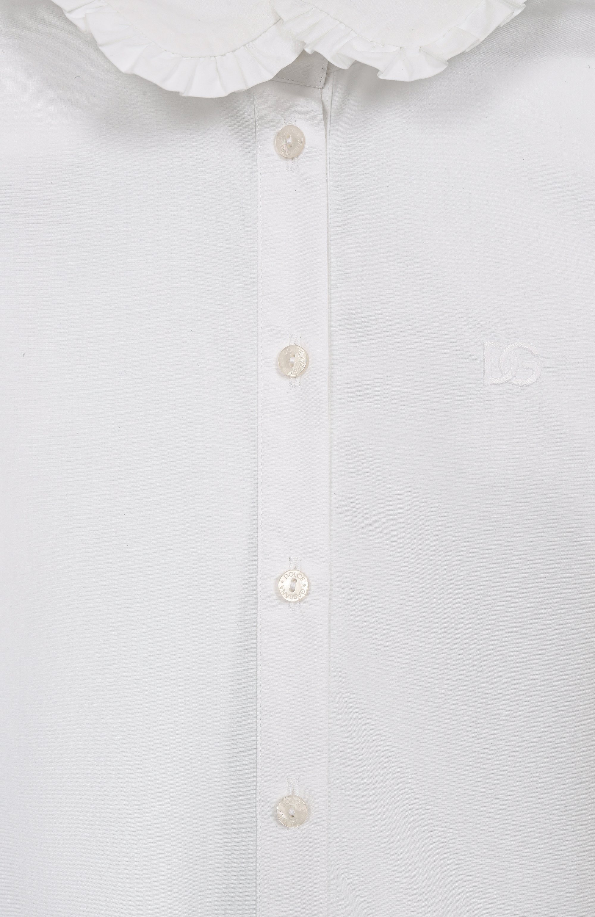 Хлопковая блузка DOLCE & GABBANA, арт. L56S36/FU5WJ/5-6, фото 3