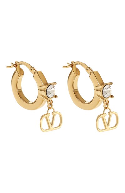Серьги VALENTINO золотого цвета по цене 42050 руб., арт. 3W2J0T53/YCW, фото 3 Серьги VALENTINO, арт. 3W2J0T53/YCW, фото 3