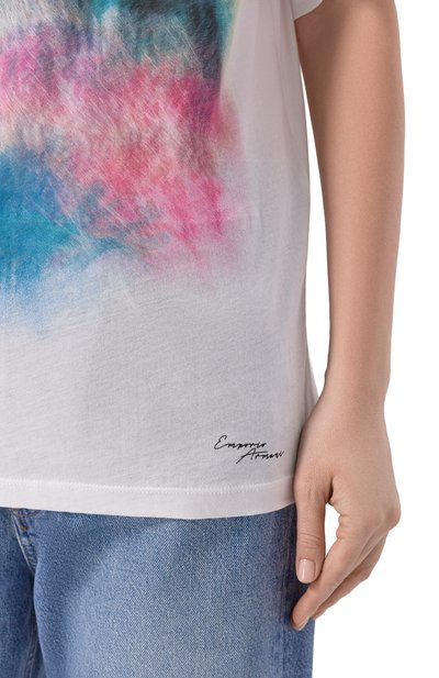 Хлопковая футболка EMPORIO ARMANI, арт. EW004391/AF24695, фото 5