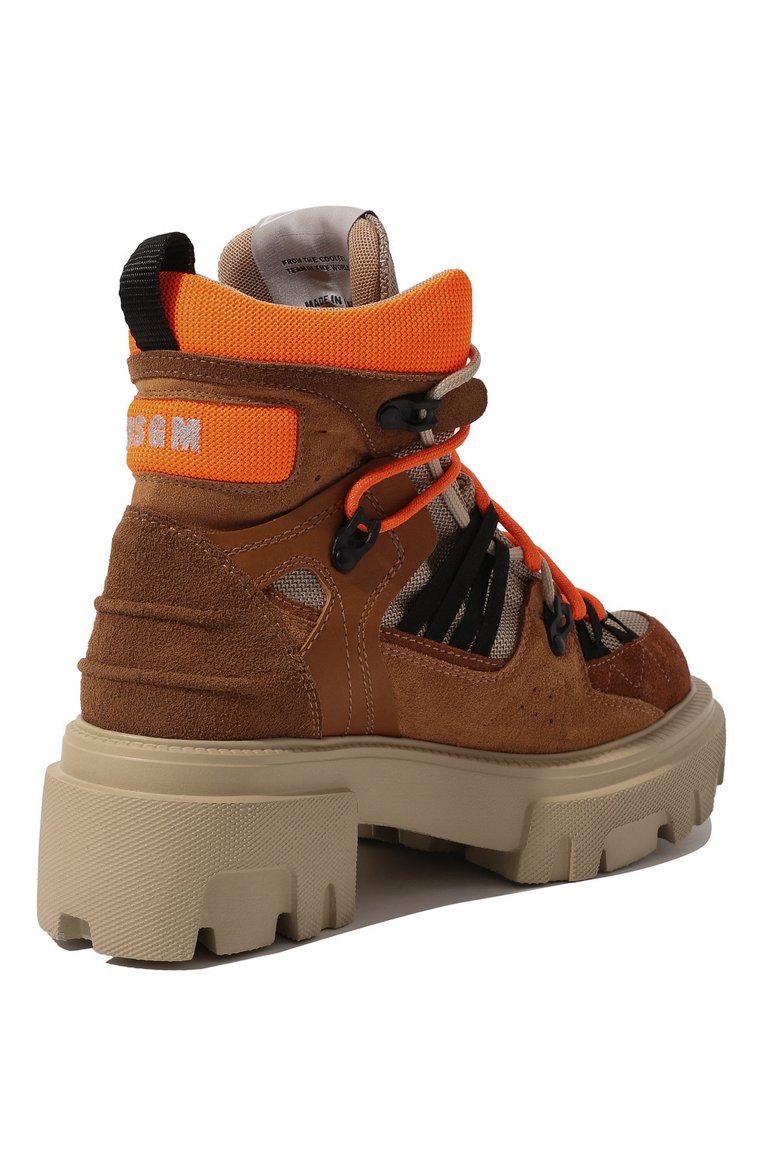 Комбинированные ботинки MSGM, арт. 3341MDS802 582, фото 5