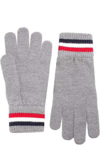 Шерстяные вязаные перчатки MONCLER, арт. C2-091-00549-00-02292, фото 2