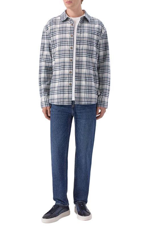 Хлопковая рубашка 12 STOREEZ 135499 Кремовый  135499 Фото 2