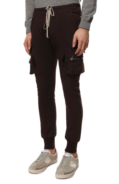 Хлопковые джоггеры RICK OWENS, арт. RU01B1396/BA, фото 3
