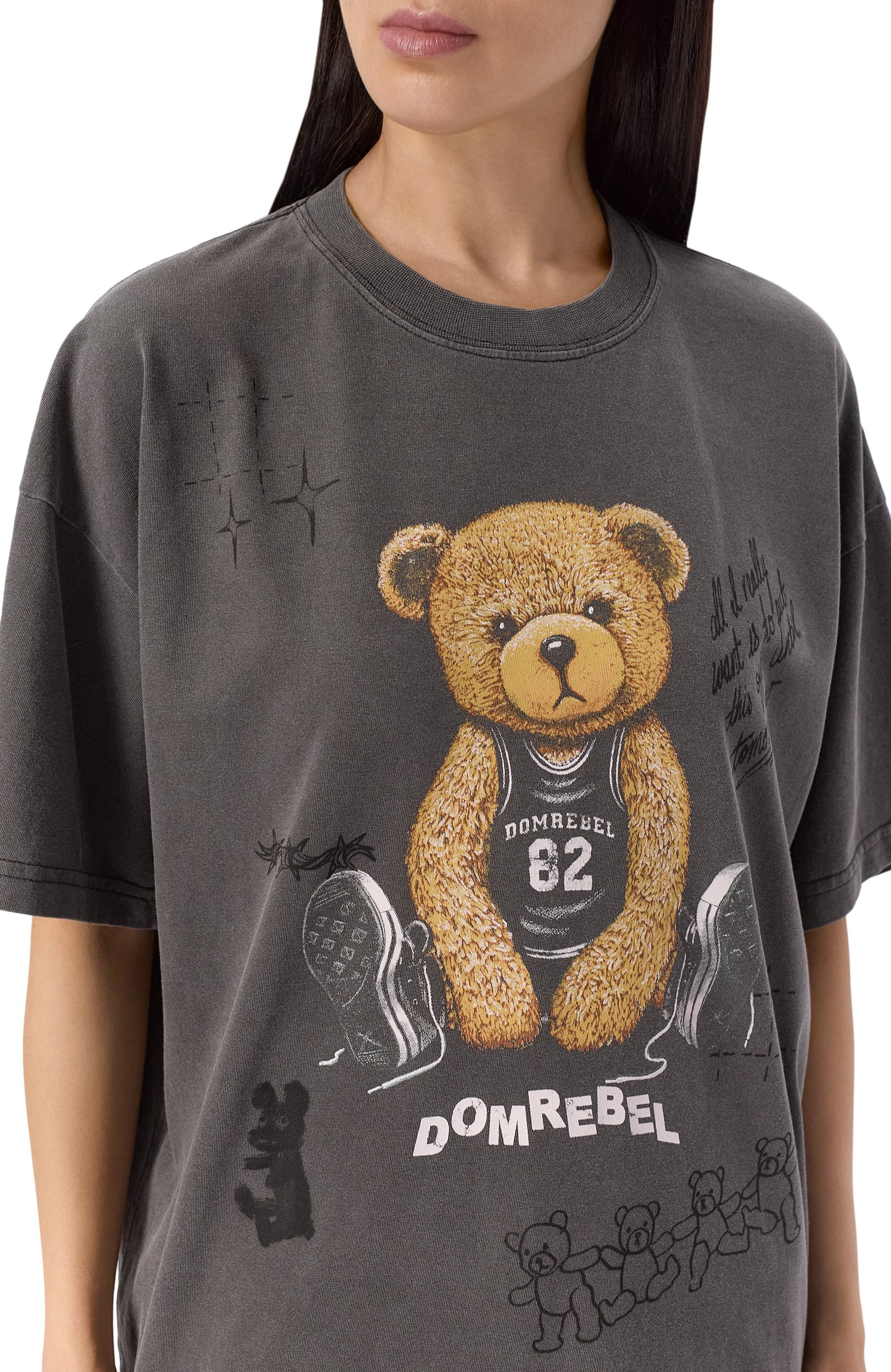 Хлопковая футболка DOMREBEL, арт. PLAY SKETCH/T-SHIRT, фото 5