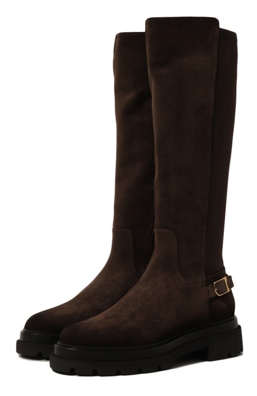 Замшевые сапоги Santoni WSEG71065G0MTHI0 Коричневый WSEG71065G0MTHI0