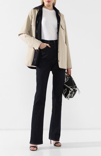 Двусторонняя куртка из хлопка VICTORIA BECKHAM, арт. JK 0VR 5736 PSS19 TECHNICAL P0PLIN, фото 2