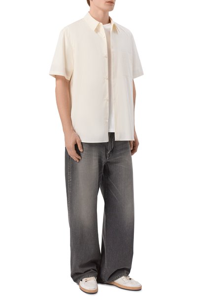 Хлопковая рубашка ATTACHMENT кремового цвета по цене 57900 руб., арт. AS61-089, фото 2 Хлопковая рубашка ATTACHMENT, арт. AS61-089, фото 2