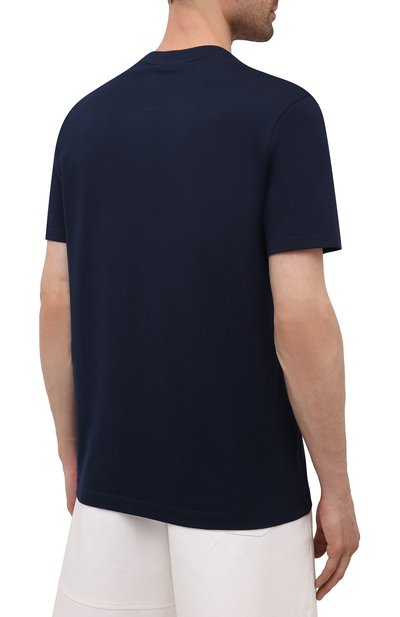 Хлопковая футболка PAUL&SHARK темно-синего цвета по цене 12300 руб., арт. 11311624/C00, фото 4 Хлопковая футболка PAUL&SHARK, арт. 11311624/C00, фото 4