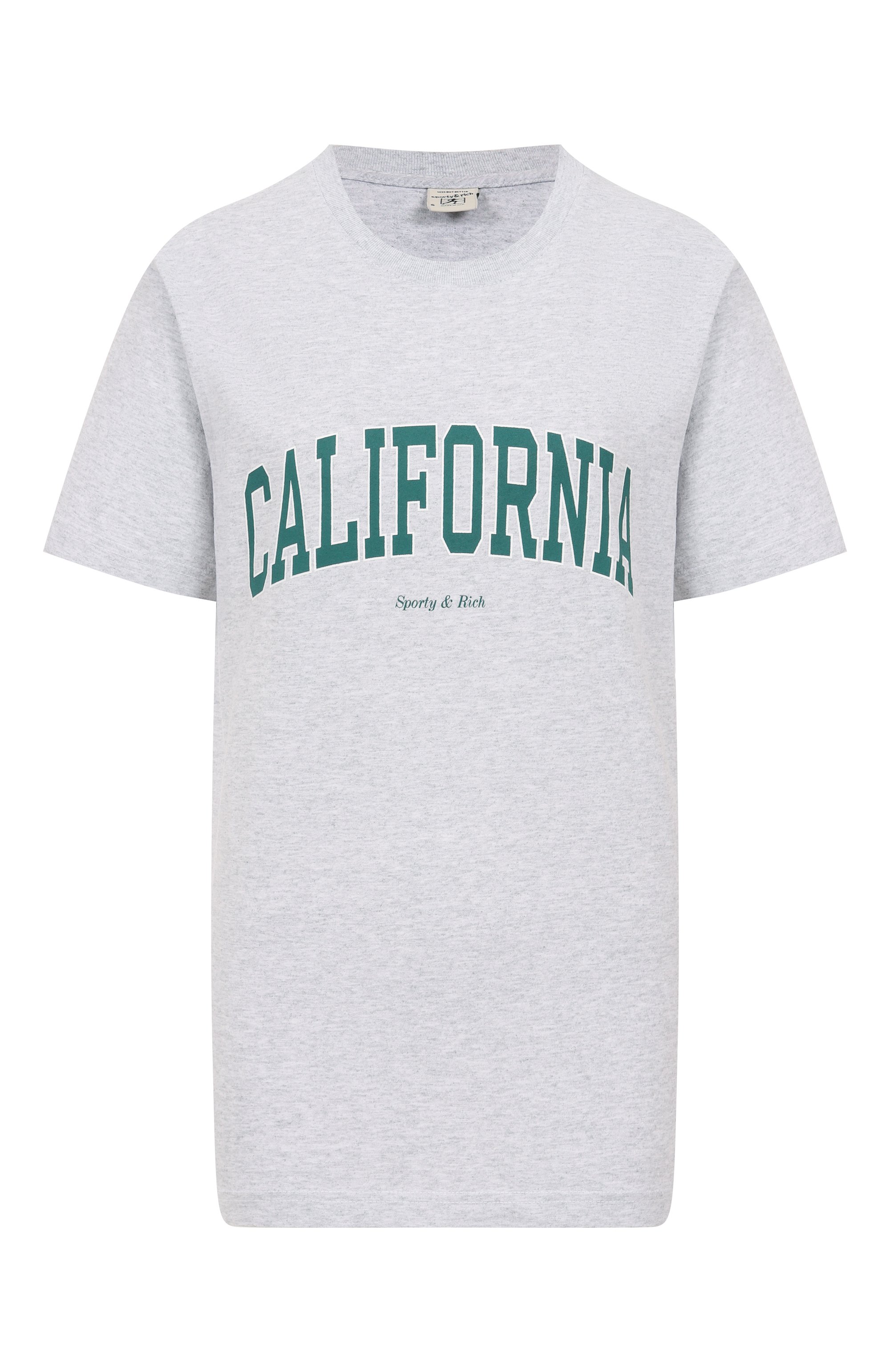 Хлопковая футболка SPORTY AND RICH, арт. T0043622501GY03, фото 1