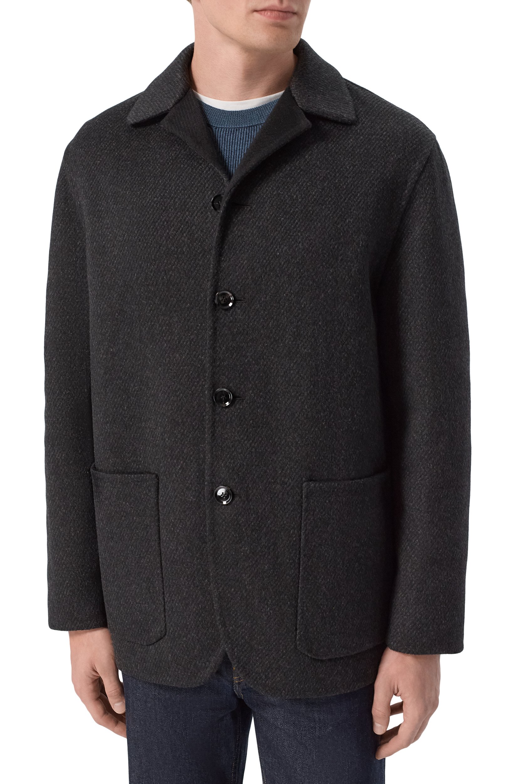 Кашемировая куртка BRIONI темно-серого цвета по цене 693500 руб., арт. SGS80L/0E316, фото 3 Кашемировая куртка BRIONI, арт. SGS80L/0E316, фото 3
