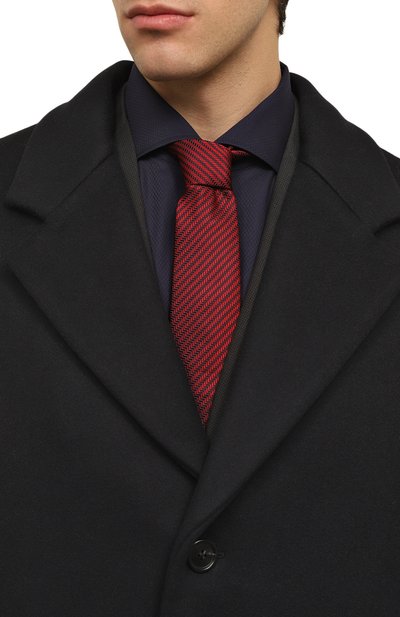 Шелковый галстук LANVIN красного цвета по цене 15000 руб., арт. TIE/2100, фото 2 Шелковый галстук LANVIN, арт. TIE/2100, фото 2