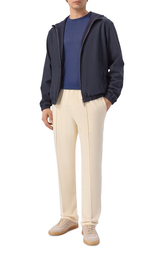 Джемпер из шелка и хлопка 12 STOREEZ 137309 Синий  137309 Фото 2