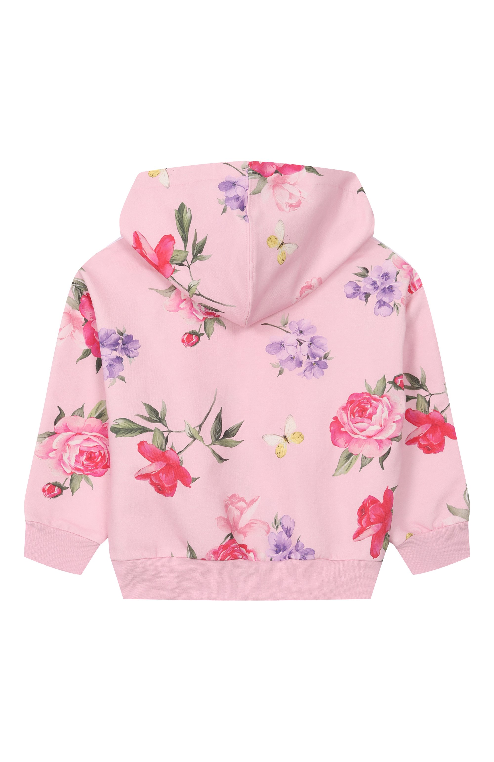 Хлопковая толстовка MONNALISA светло-розового цвета по цене 16800 руб., арт. 19G800, фото 2 Хлопковая толстовка MONNALISA, арт. 19G800, фото 2