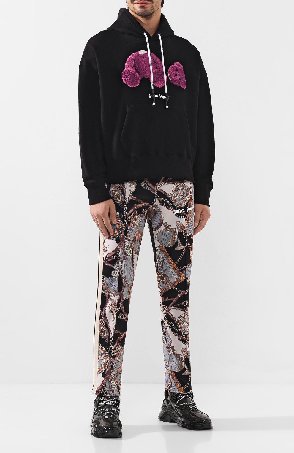 Хлопковое худи PALM ANGELS, арт. PMBB058F196310031028, фото 2