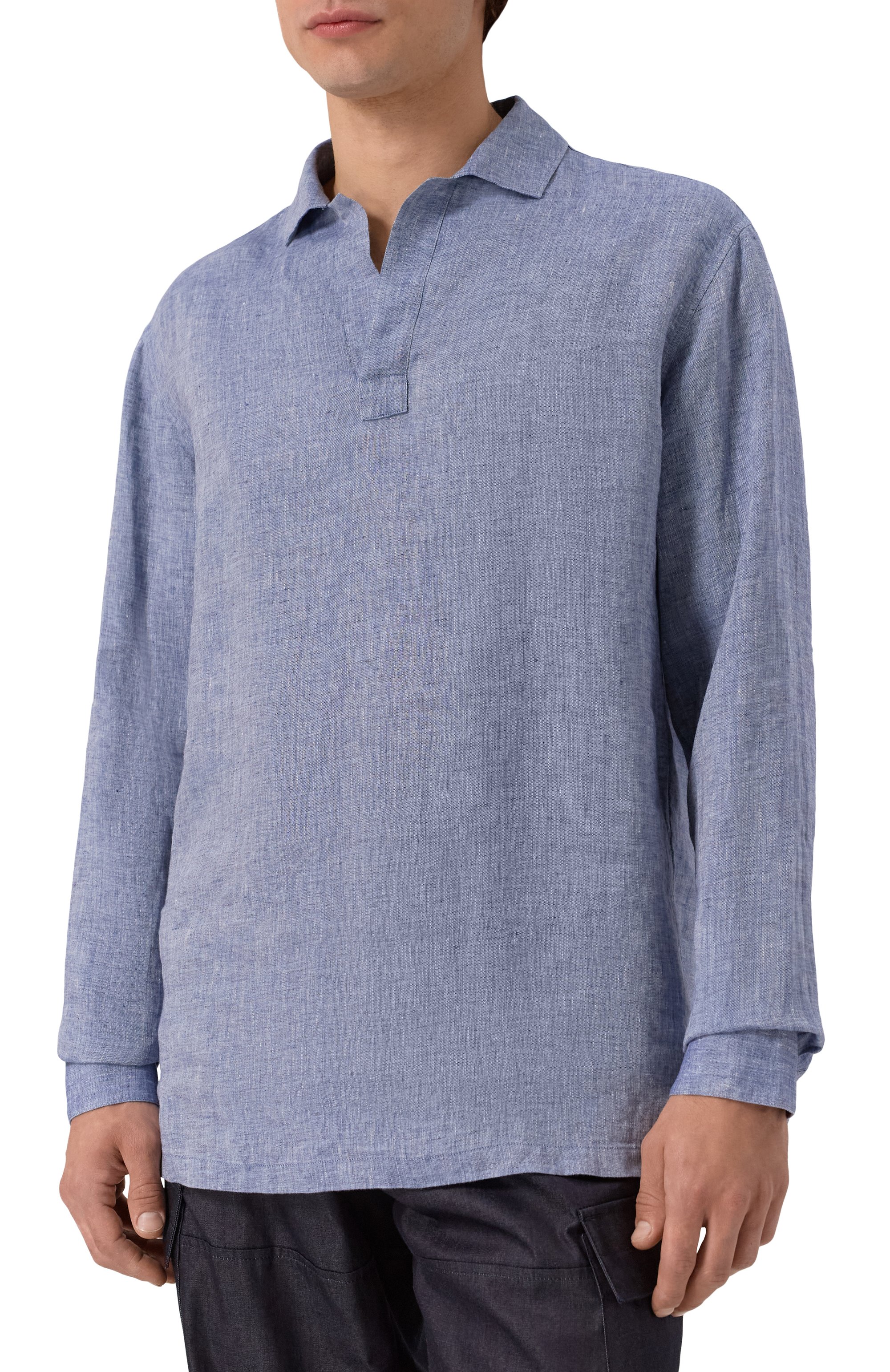 Льняная рубашка GIORGIO ARMANI, арт. GM000316/AF18950, фото 3