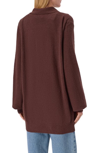 Шерстяное поло AYA MUSE коричневого цвета по цене 53550 руб., арт. AMPF2596, фото 4 Шерстяное поло AYA MUSE, арт. AMPF2596, фото 4