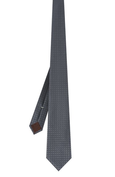 Шелковый галстук CANALI синего цвета по цене 16250 руб., арт. 18/HJ04076, фото 3 Шелковый галстук CANALI, арт. 18/HJ04076, фото 3