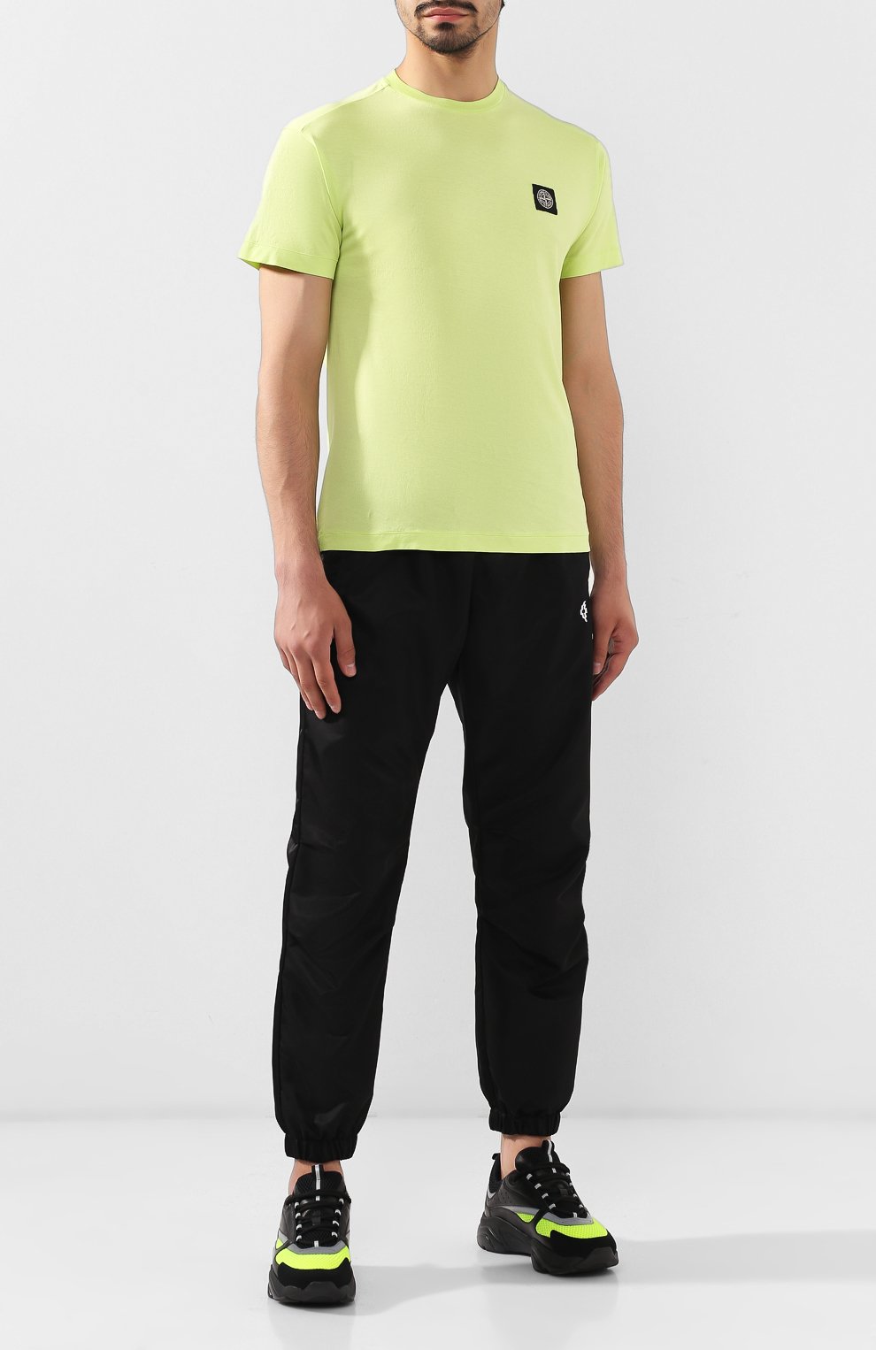 Хлопковая футболка STONE ISLAND светло-зеленого цвета по цене 15350 руб., арт. 711524113, фото 2 Хлопковая футболка STONE ISLAND, арт. 711524113, фото 2