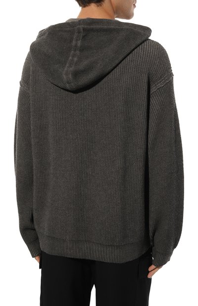 Кардиган из хлопка и шерсти JUUN.J серого цвета по цене 79250 руб., арт. JC3951P61/3, фото 4 Кардиган из хлопка и шерсти JUUN.J, арт. JC3951P61/3, фото 4