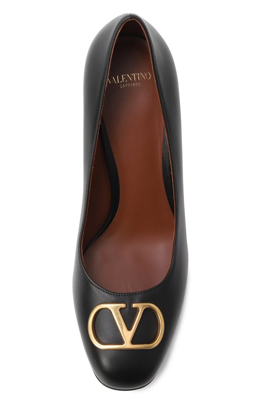 Кожаные туфли Vlogo Valentino 7W2S0MD9/DSH Чёрный  7W2S0MD9/DSH Фото 6