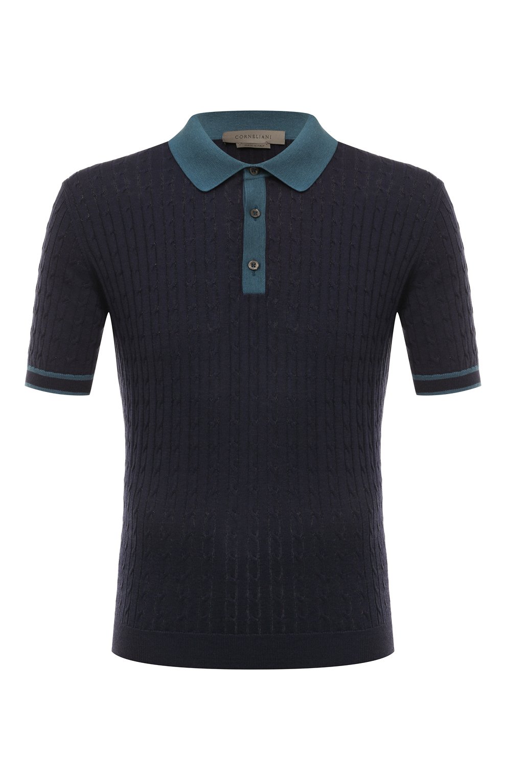 Поло из шелка и хлопка CORNELIANI, арт. 91M552-3125144, фото 1