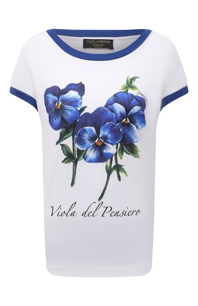 Женская хлопковая футболка DOLCE & GABBANA, арт. I8AAGW/HI7MD