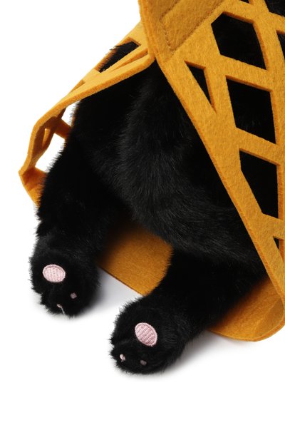 Мягкая игрушка кот барсик в сумке ORANGE TOYS черного цвета по цене 2300 руб., арт. B1001/35, фото 4 Мягкая игрушка кот барсик в сумке ORANGE TOYS, арт. B1001/35, фото 4