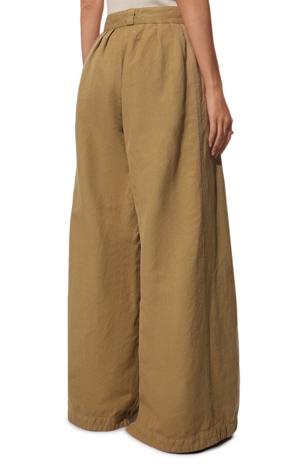 Брюки из хлопка и льна MAISON MARGIELA, арт. S51KA0559/S54760, фото 4