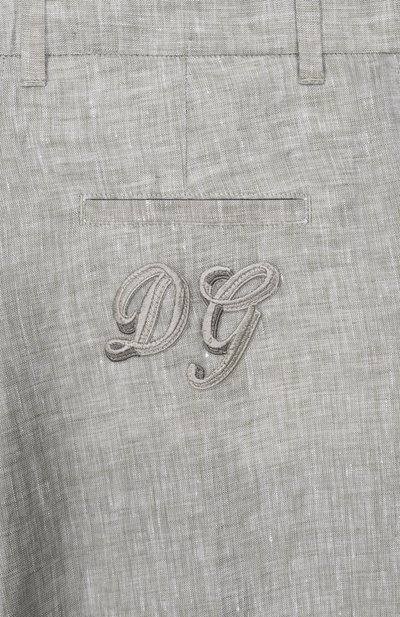 Льняные шорты DOLCE & GABBANA, арт. L44Q00/FU4LG, фото 3