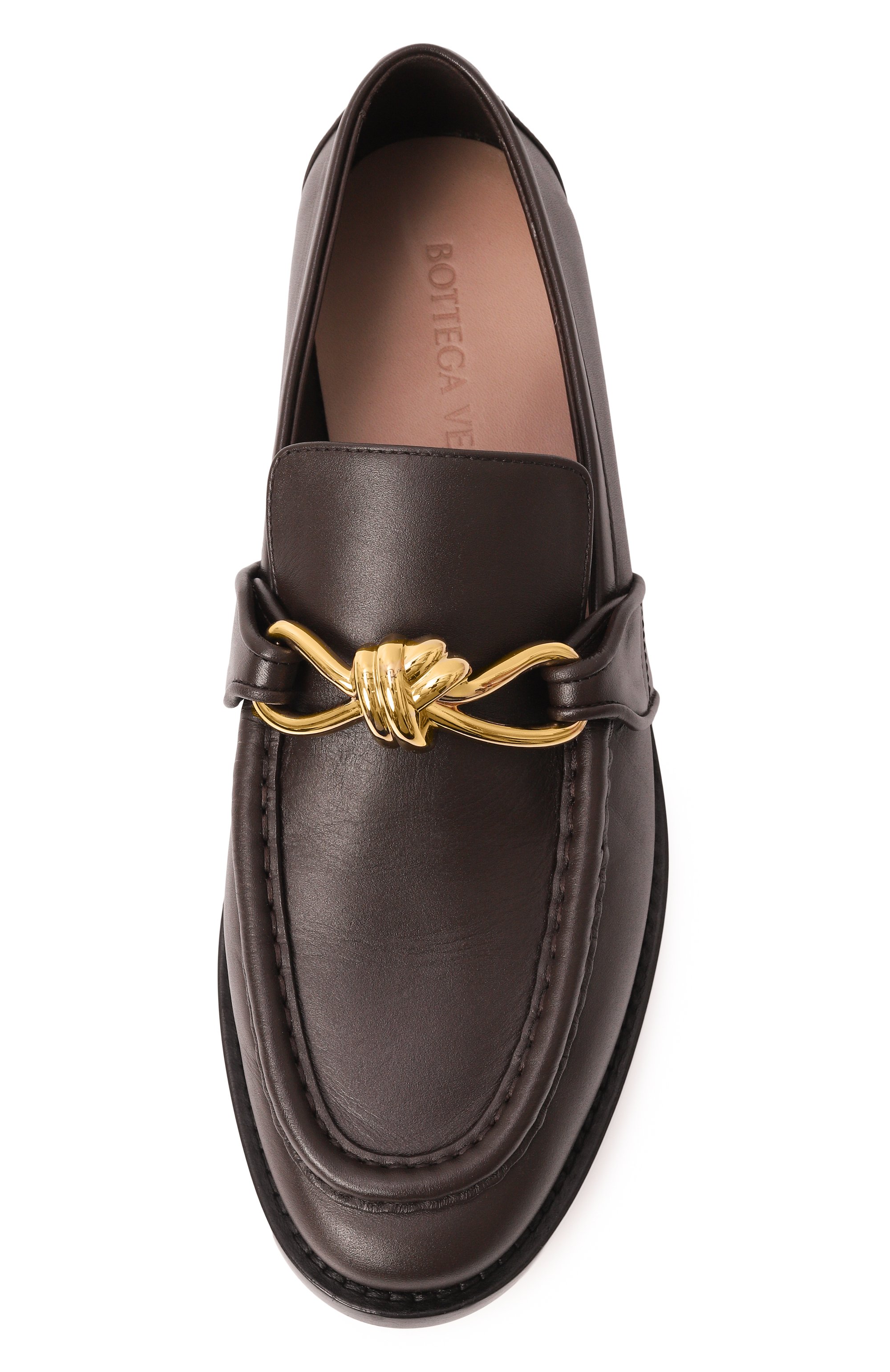 Кожаные лоферы astaire BOTTEGA VENETA коричневого цвета по цене 110500 руб., арт. 796697-V4R30, фото 6 Кожаные лоферы astaire BOTTEGA VENETA, арт. 796697-V4R30, фото 6