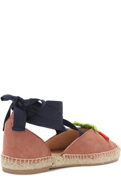 Замшевые эспадрильи с лентами MAISON MANGOSTAN, арт. MACED0NIA/SUEDE WITH CR0CHETED, фото 1