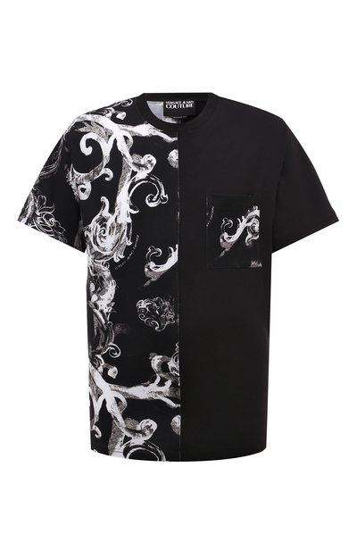 Хлопковая футболка VERSACE JEANS COUTURE, арт. 76GAH611/JS287, фото 1