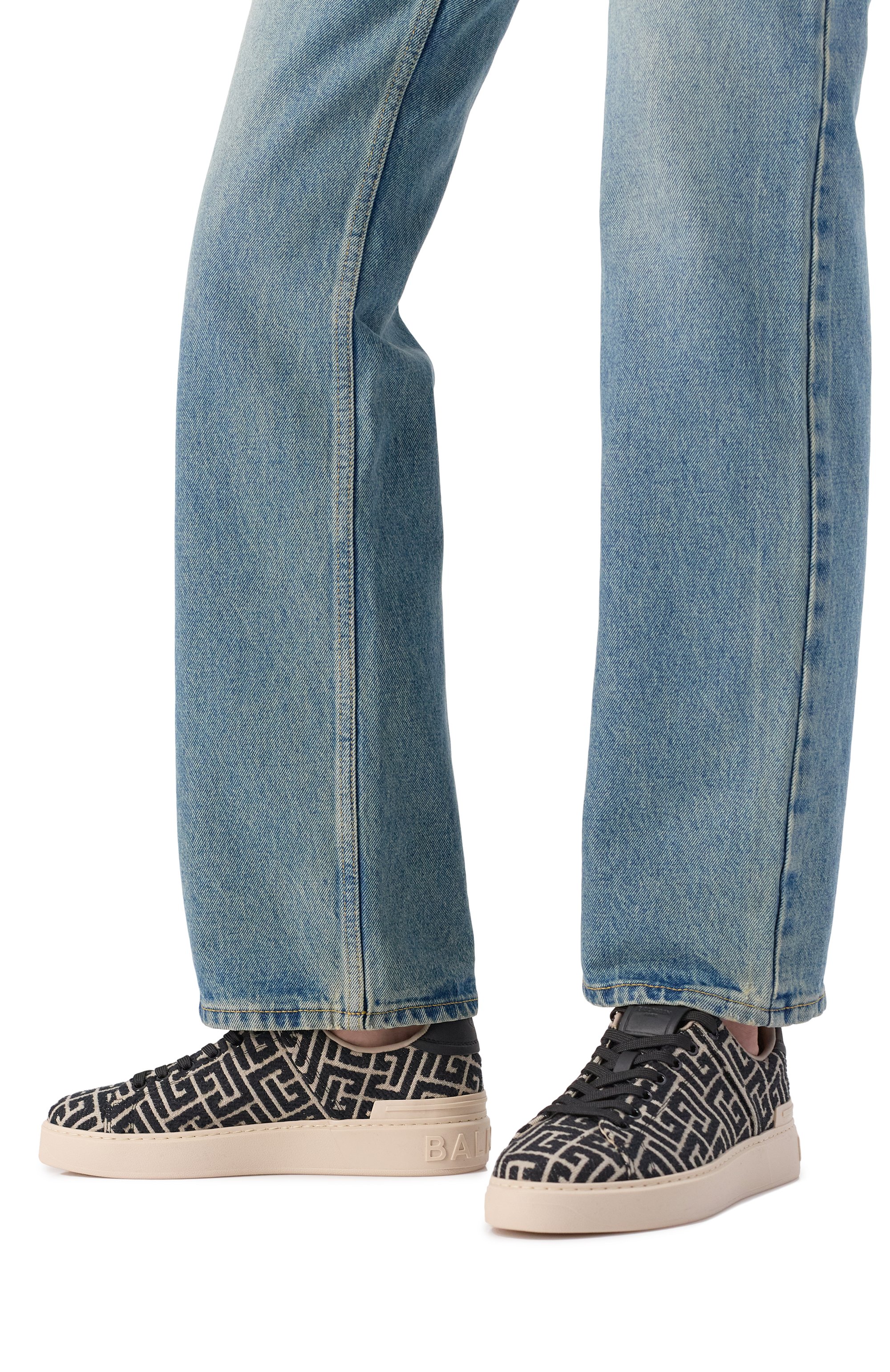 Текстильные кеды b-court BALMAIN, арт. FN1VI690/TJCM, фото 2