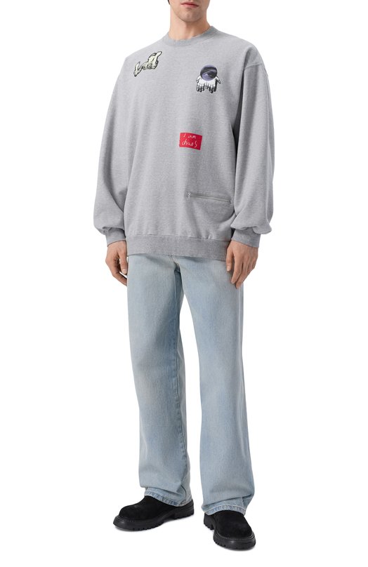 Хлопковый свитшот Undercover UP1F4809 Серый  UP1F4809 Фото 2