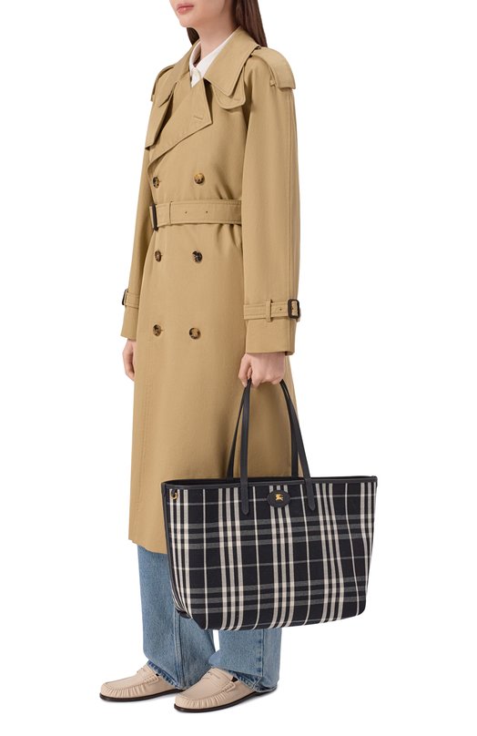 Двусторонняя сумка Bloomsbury medium Burberry 8119606 Чёрно-белый  8119606 Фото 3